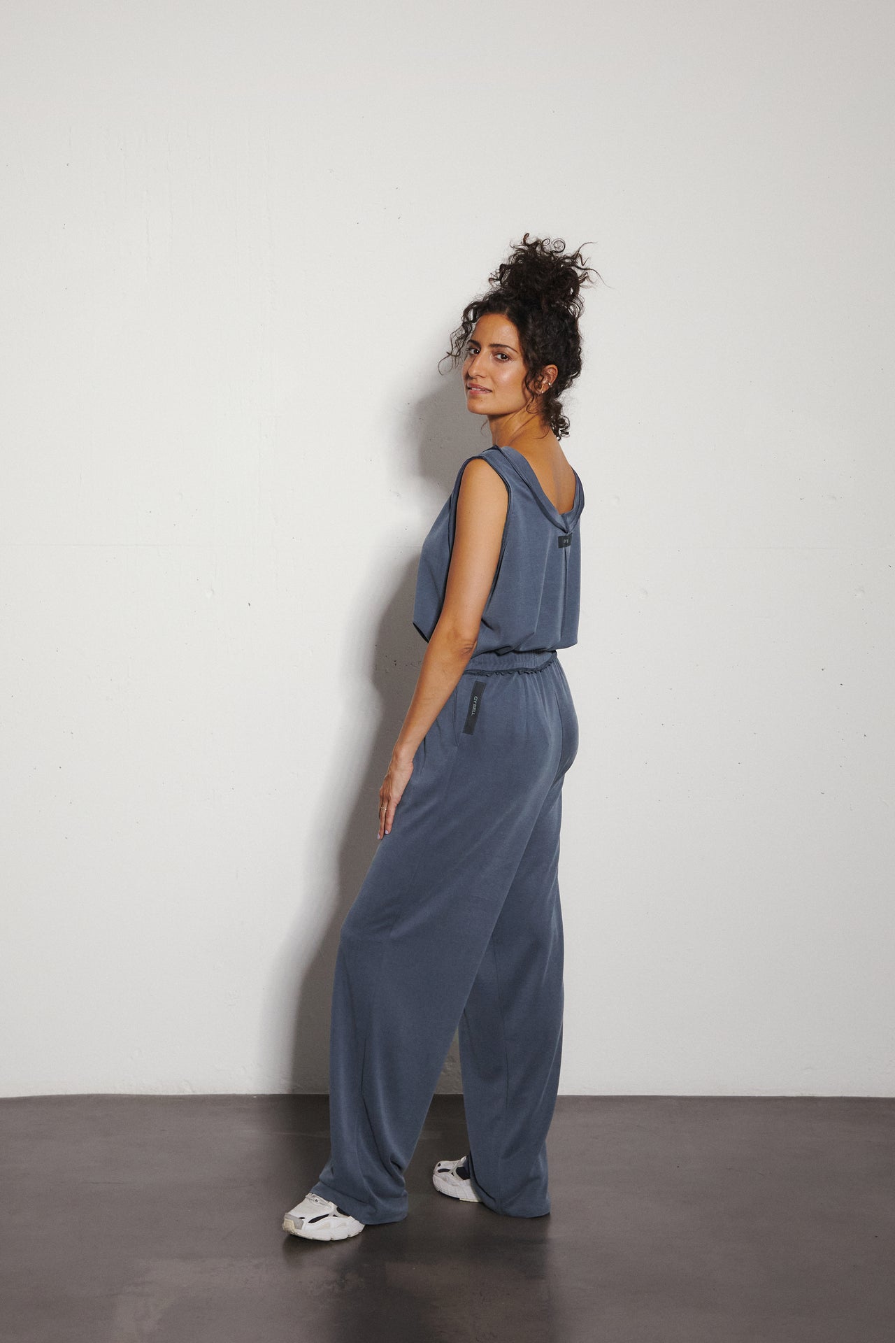 Waist Pants Wide Leg