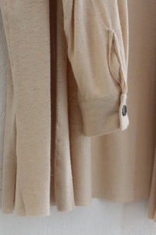Bluse Leinen Mittelknopf