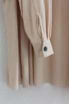 Bluse Leinen Mittelknopf