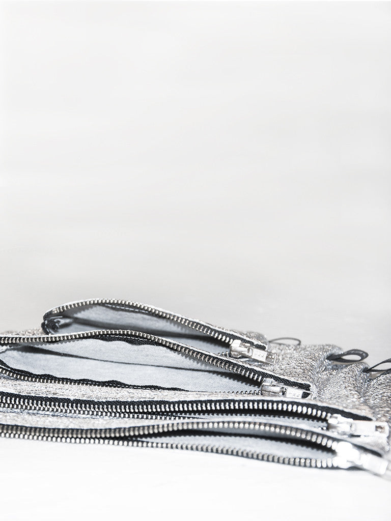 Pochette – Zip Bag Silver